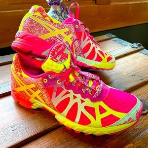 Asics Womens Gel Noosa Tri 9 T458Q Multicolor Running Shoes Sneakers Size 8.5